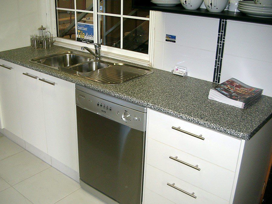 kitchen dishwashing area
