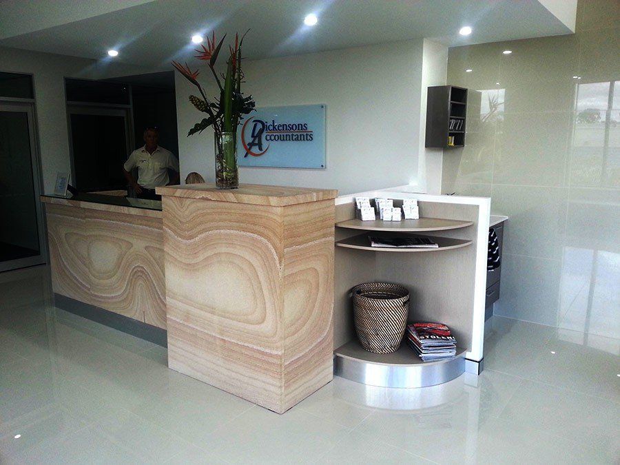 front desk of the store