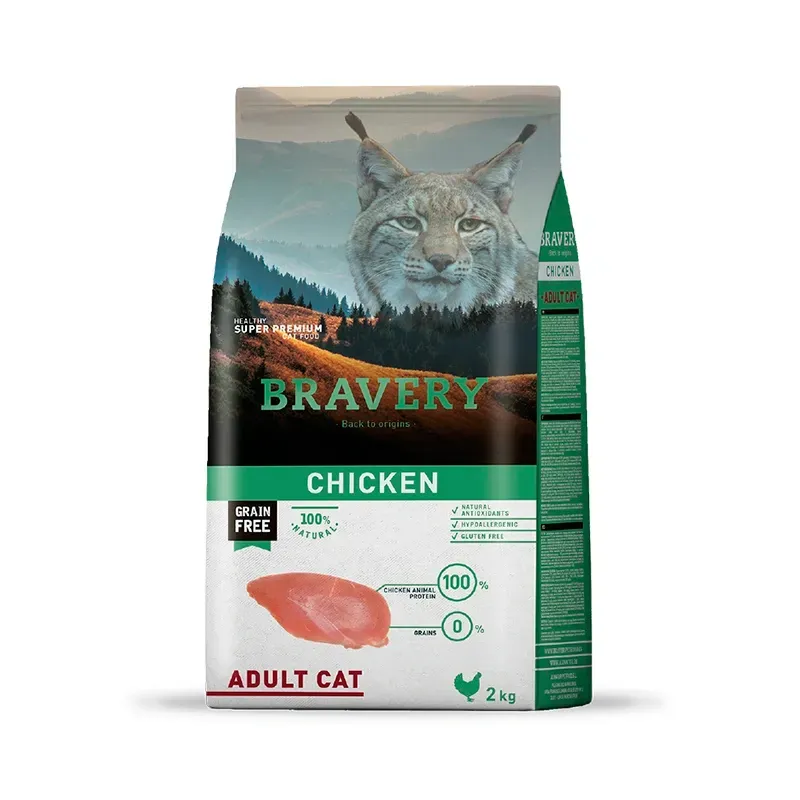 Bravery Gato Adulto Chicken 2 Kg