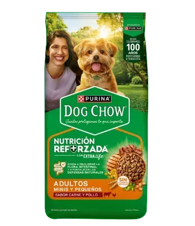 Purina Dog Chow Adultos Minis y pequeños 3 Kilos (Carne y Pollo)