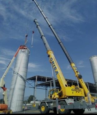 Grúas Transportes Maniobras y Servicios SA de CV  Montaje y desmontaje de cargas especiales