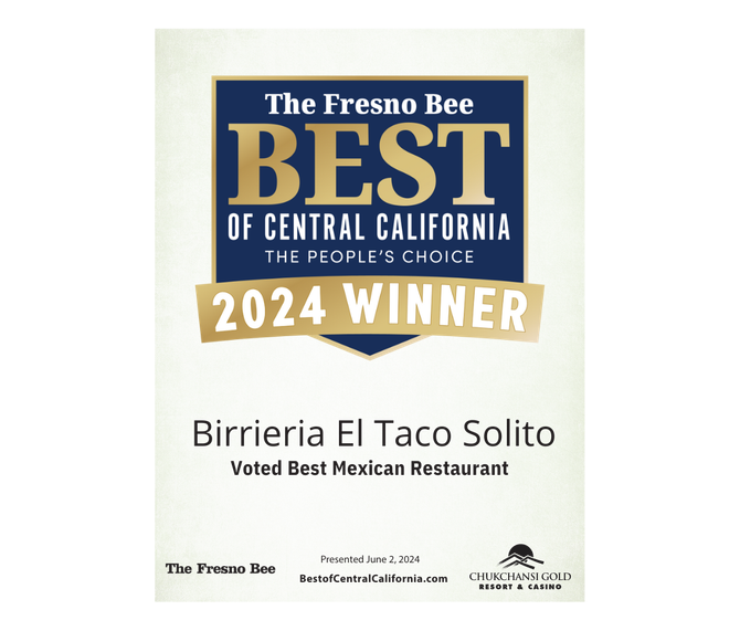 A poster that says the fresno bee best of central california 2024 winner
