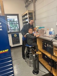 Kid and Our Mechanic in Boulder, CO - J & S Automotive