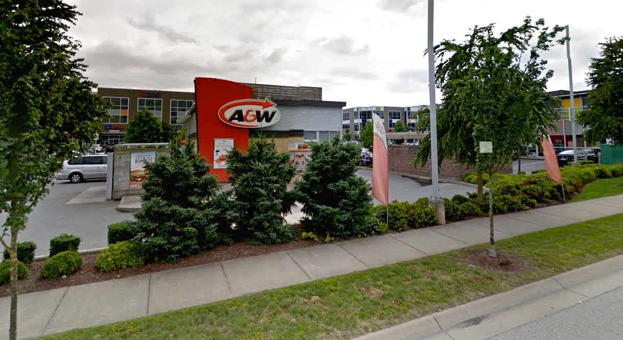 Street View of A&W Restaurant - Panorama