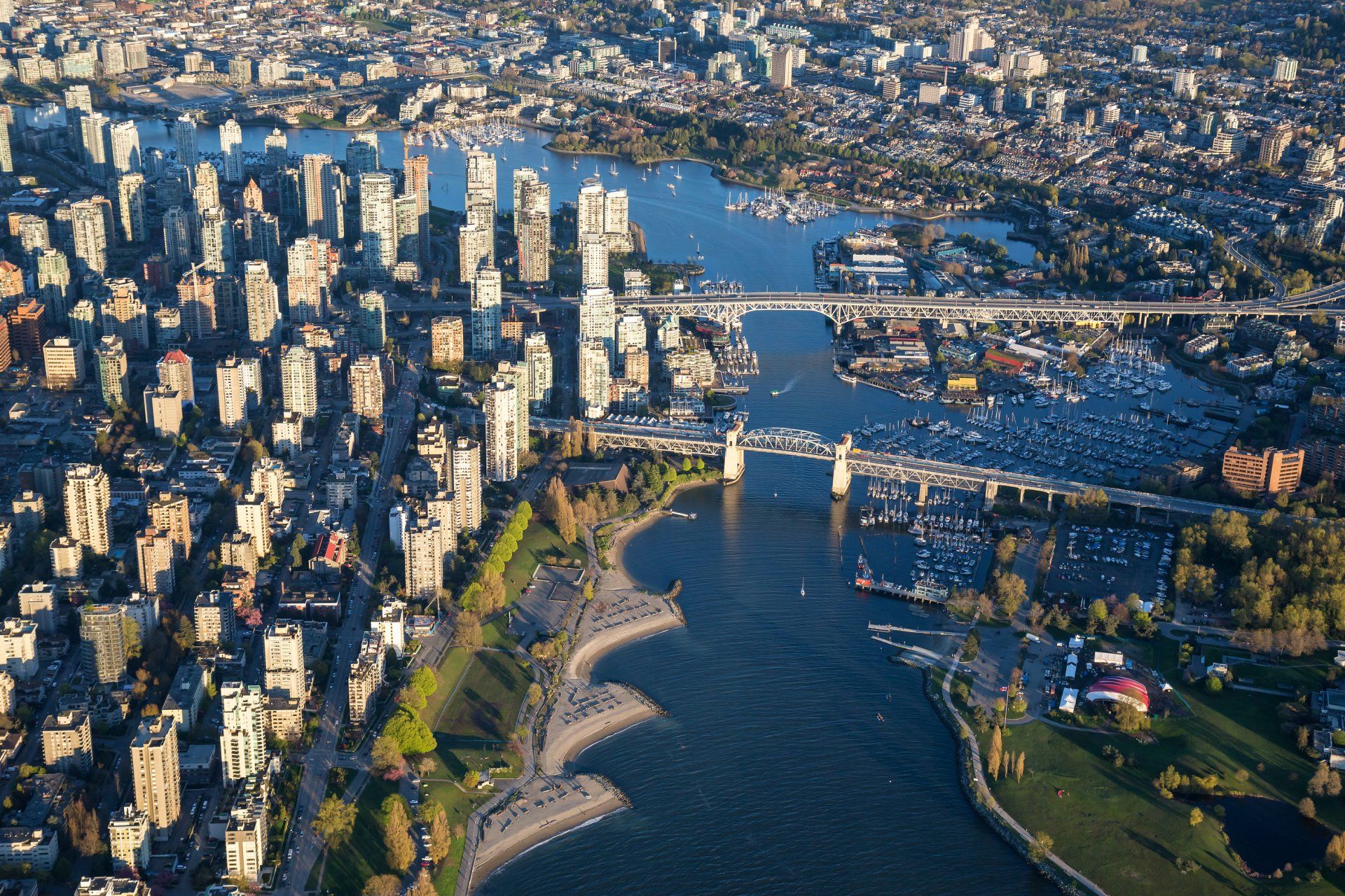 Aerial View of Vancouver, BC