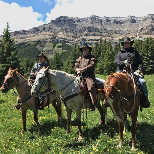 Daniel Greenhalgh horseback riding.