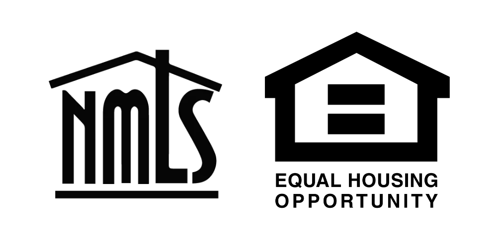 a black and white logo for nmls and equal housing lender