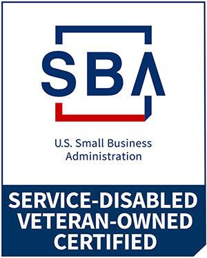 The logo for u.s. small business administration service-disabled veteran-owned certified.
