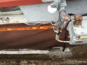 Foundation wrap and weeping tile installed 