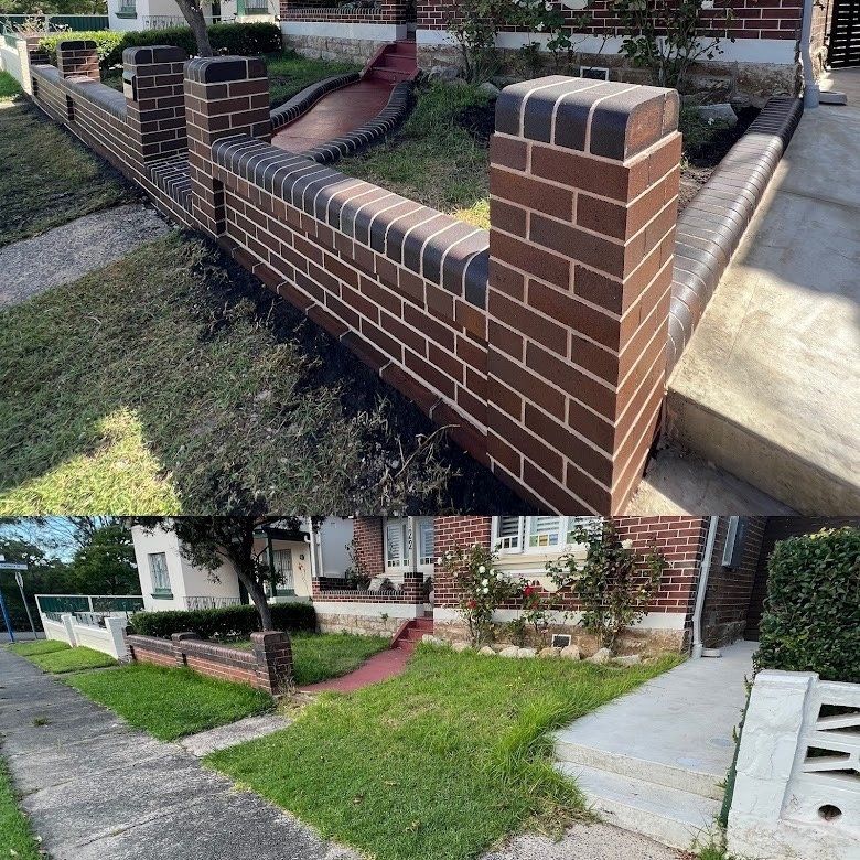 Enhancing Bricks Fence - Enfield, NSW - COB Bricklaying