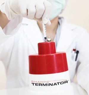 Sharps Terminator® is a FDA Approved Class 3 Medical Device Sharps Terminator® is a FDA Approved Class 3 Medical Device