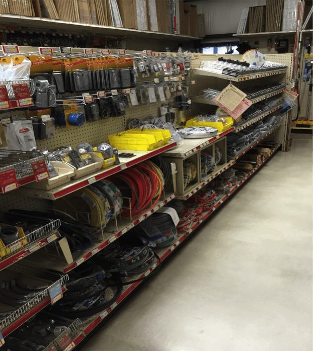Our hardware store's selection of hydraulic hoses in Brady, TX