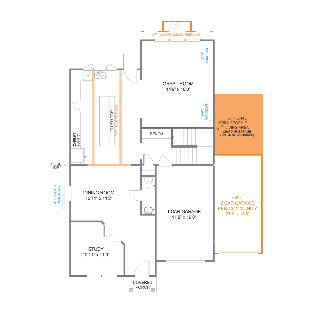 a black and white floor plan of a house