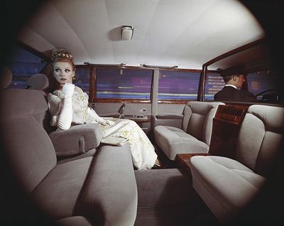 Woman Feeling Comfortable Inside the Limousine — Westville, NJ — Zark Limo
