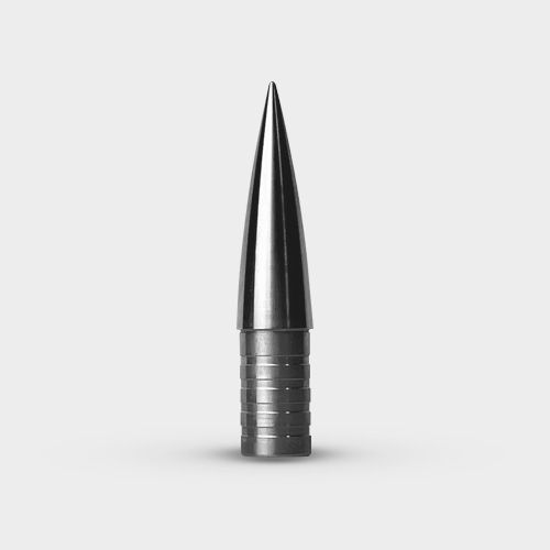 Ballistic design, made from stainless steel and designed for indoor use.
