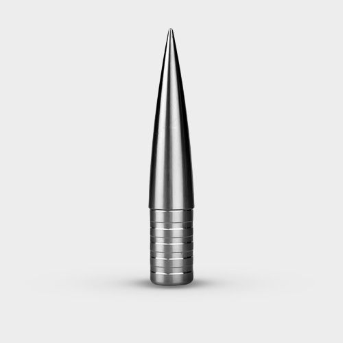 Ballistic design, made from stainless steel and designed for indoor use.