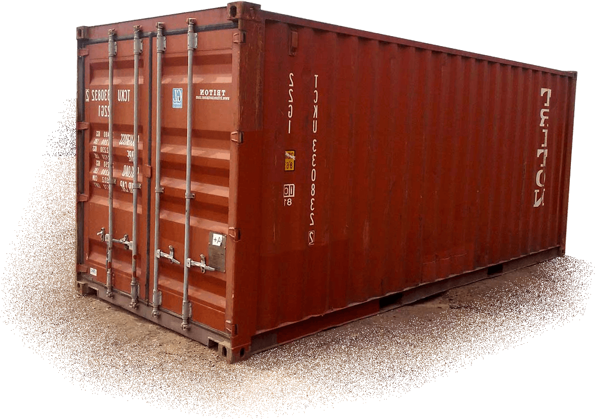 red container for storage