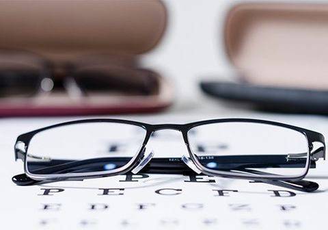 Eyeglasses on Table — Danvers, MA — North Shore Eye Specialists