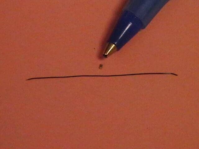 Receiver In Canal Hearing Aid — Blue Ball Point Pen Tip — Bend, OR