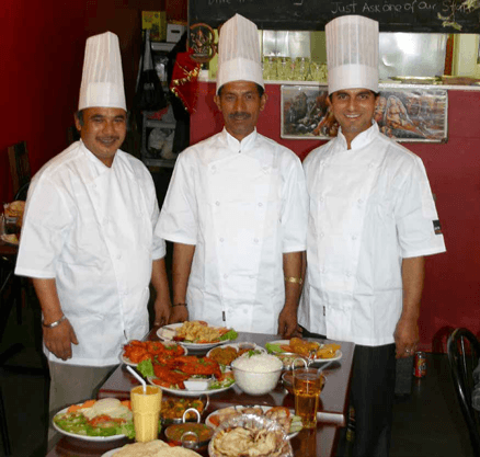 Chefs at our Indian restaurant in Dunedin