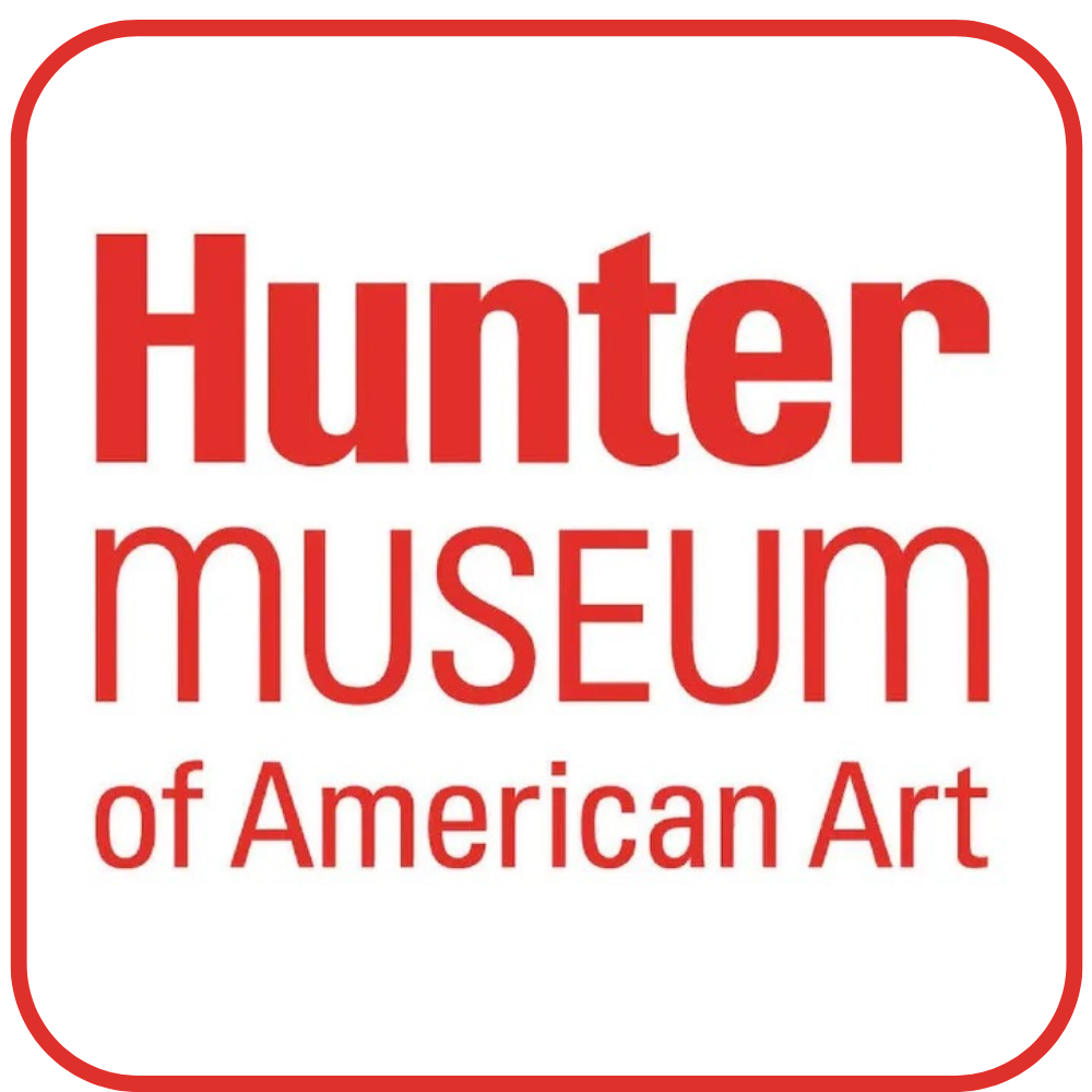 The logo for the hunter museum of american art