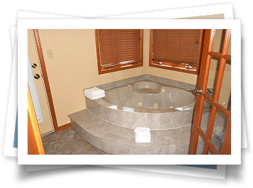 A picture of a jacuzzi tub in a bathroom