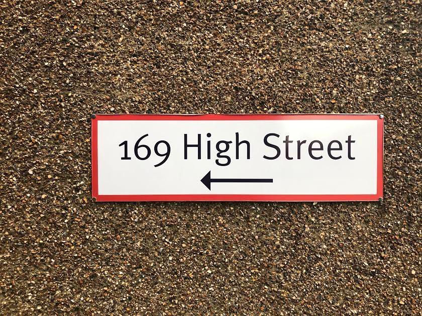 Sign of 169 High Street, Barnet, EN5 5SU