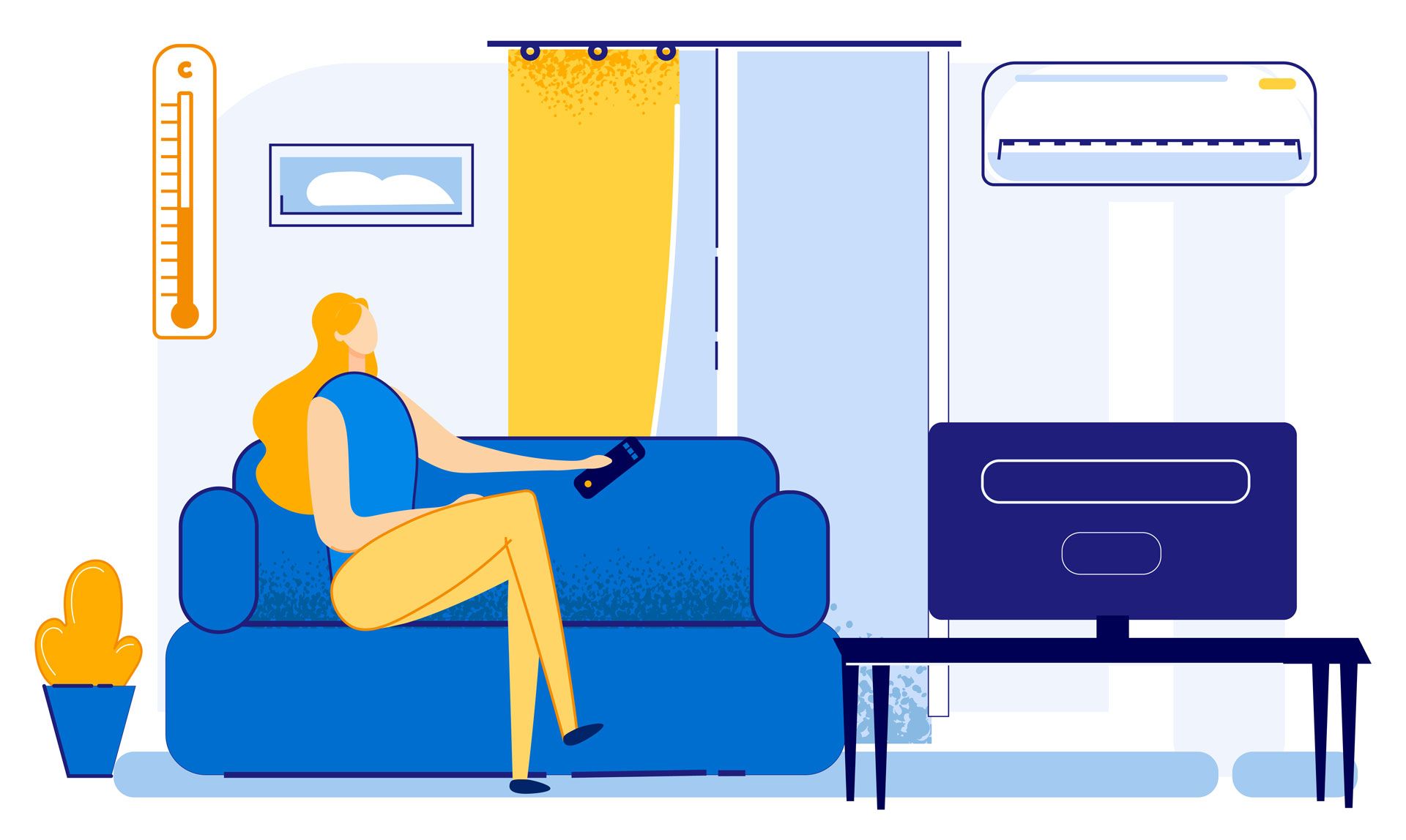 Woman Relaxing at Home — El Cajon, CA — Clear Heating and Air