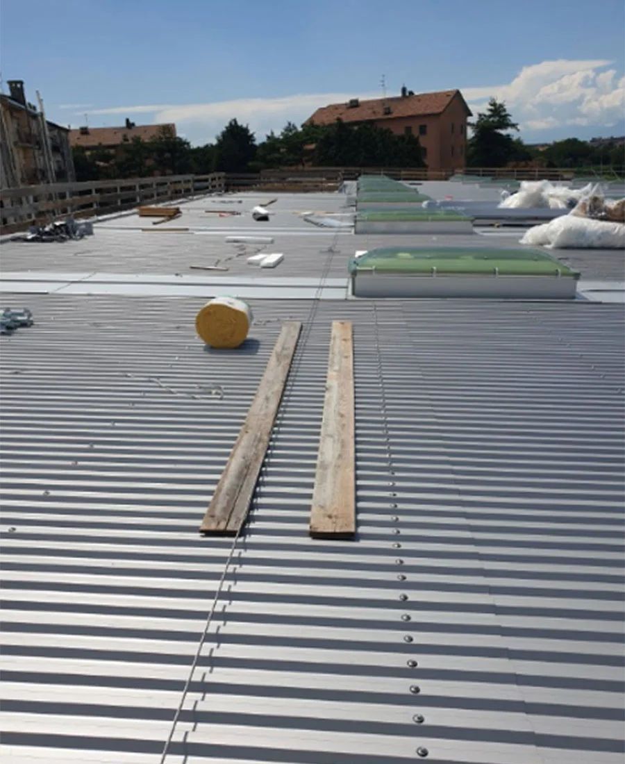 Linee Vita su lamiera grecata  LV Pro Casale Corte Cerro (VB)
