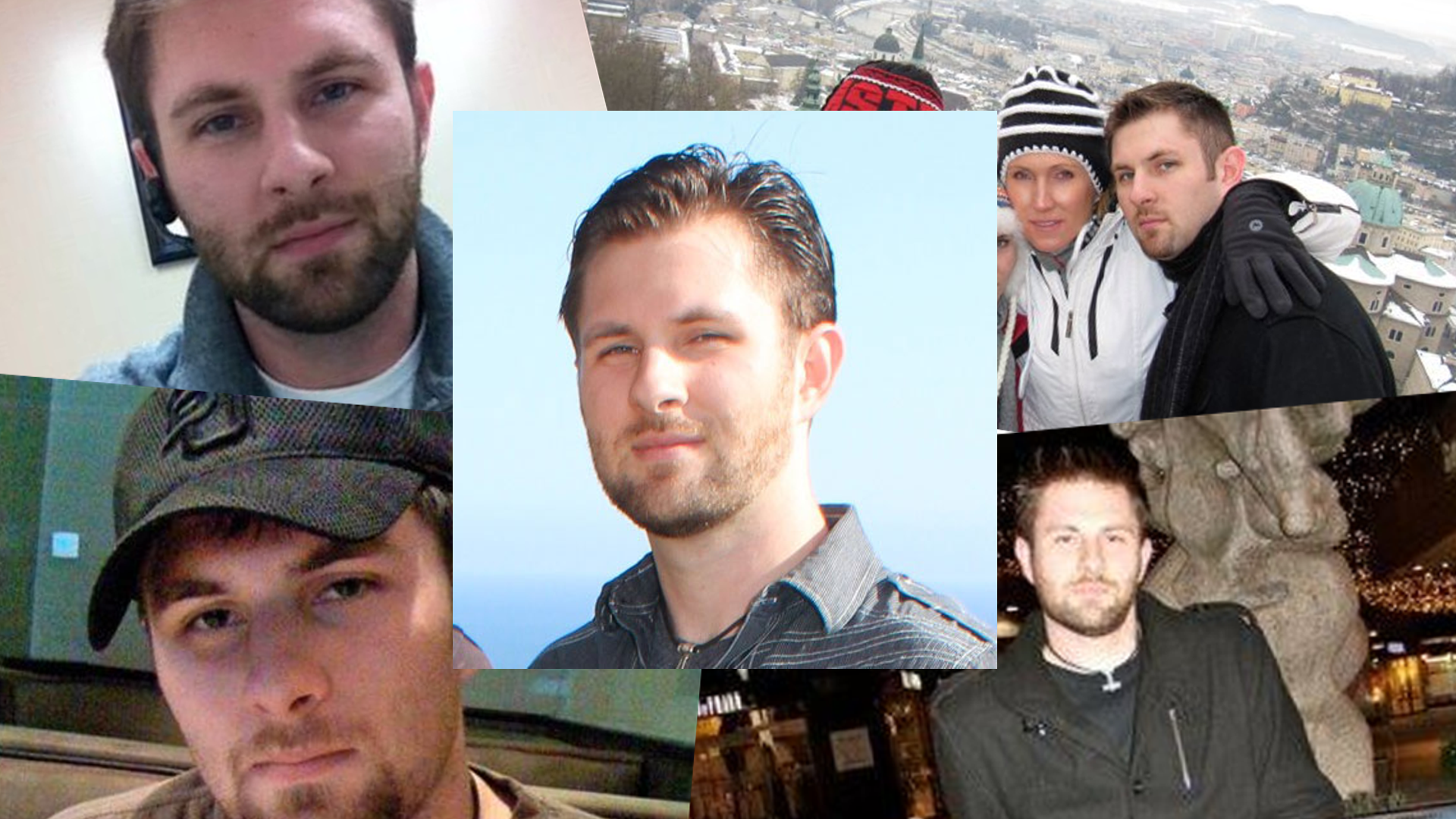 A collage of photos of Jonathon Crews