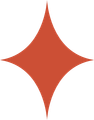 Orange diamond shape with four points.