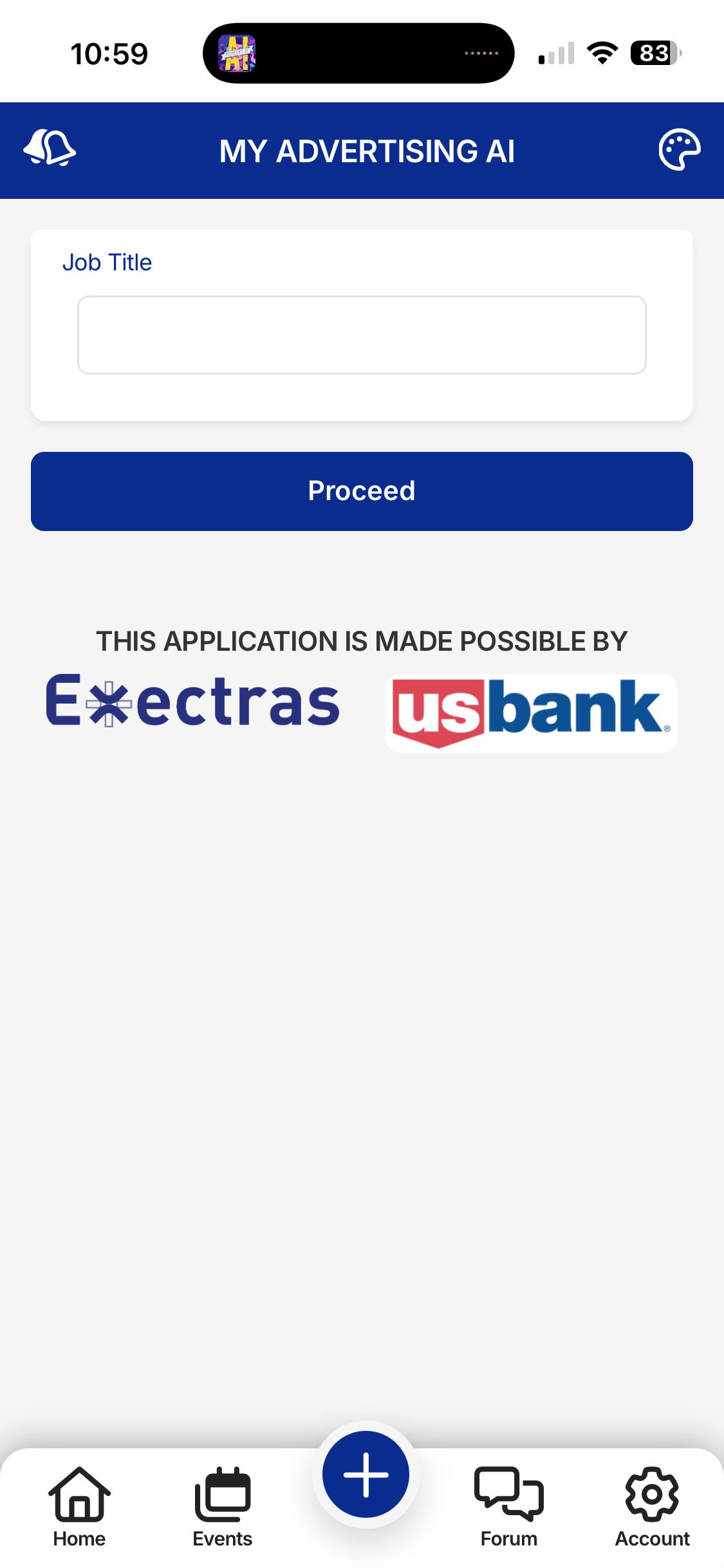 Mobile app login screen with username, password fields, and