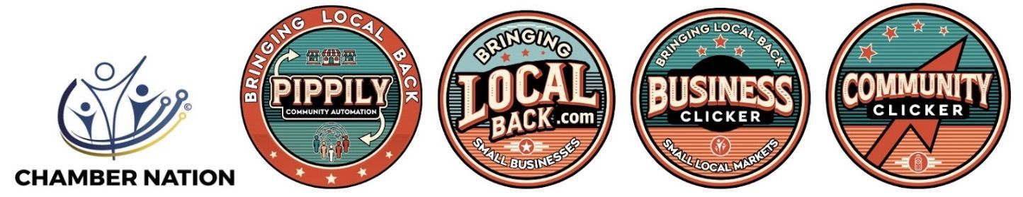 Logos for Chamber Nation, Pipply, Local Back, Business Directory, and Community Clicker.
