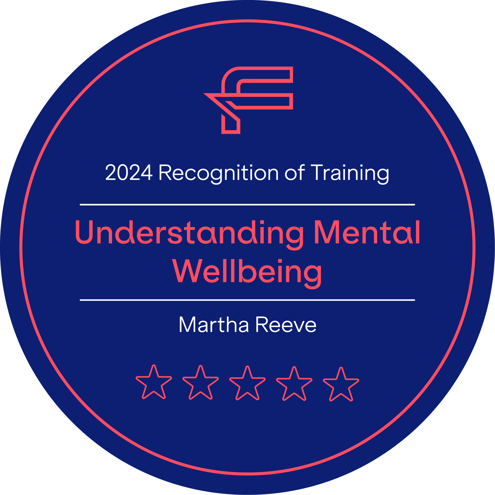 A blue circle with the words `` understanding mental wellbeing '' on it.