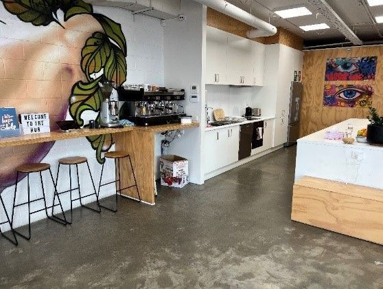 Kitchen space in youth hub