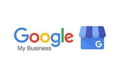 The google my business logo is shown on a white background.