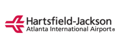 Hartsfield jackson atlanta international airport logo on a white background