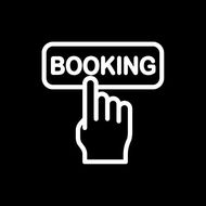 A white car icon with a shadow on a white background.