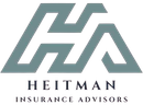 A logo for a company called heitman insurance advisors.