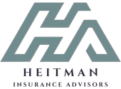 A logo for a company called heitman insurance advisors.