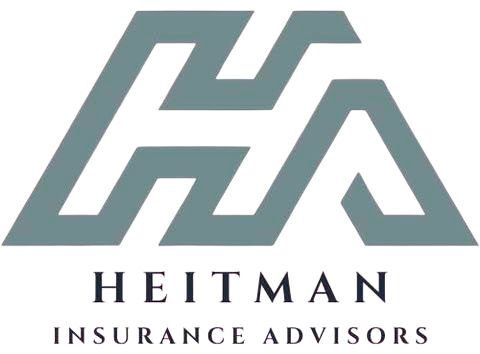 A logo for a company called heitman insurance advisors.