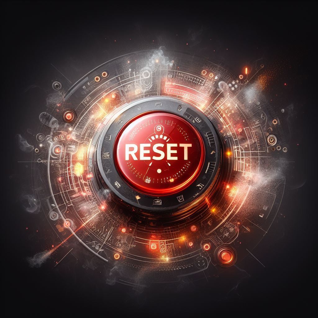 Futuristic reset button