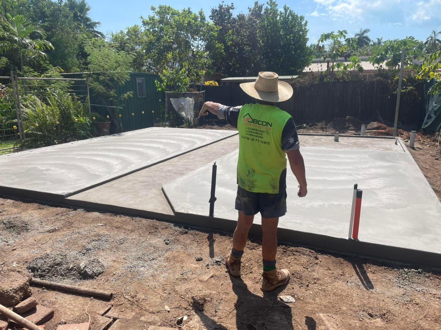 Warehouse Concrete Works — Mobcon Construction in Berry Springs, NT