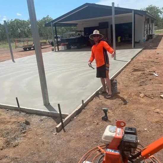After Concrete Work — Mobcon Construction in Berry Springs, NT