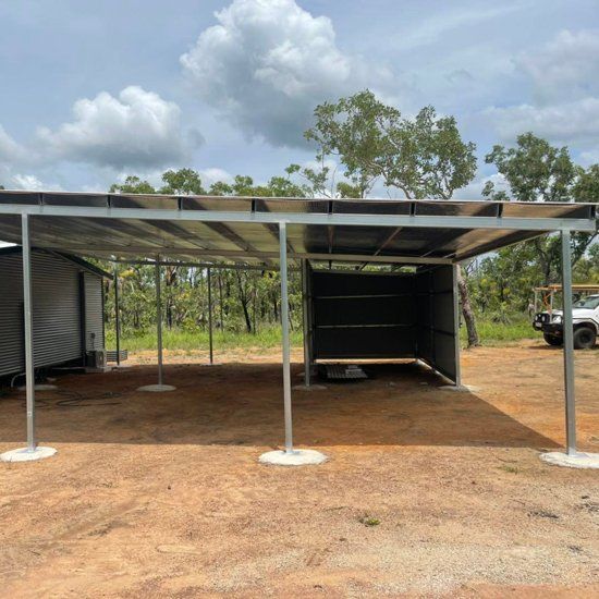 Finished Shed Installation — Mobcon Construction in Dundee Beach, NT
