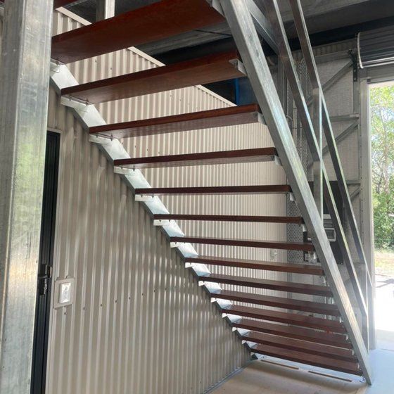 Wood Stairs Professional Installation — Mobcon Construction in Dundee Beach, NT