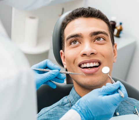 Man Having A Dental Checkup — West Des Moines, IA — Westbrooke Family Dentistry