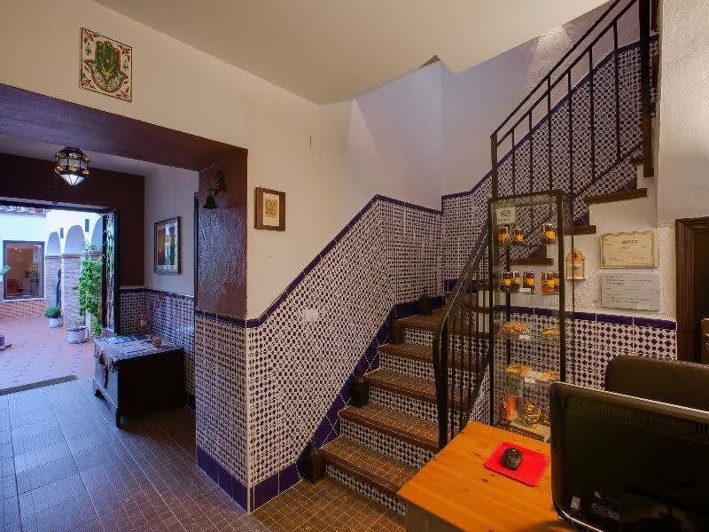 A staircase leading up to the second floor of a house