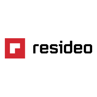 Resideo logo: red square with white 