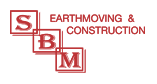 SBM earthmoving and construction logo red primary